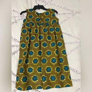 Girls dress in African print.